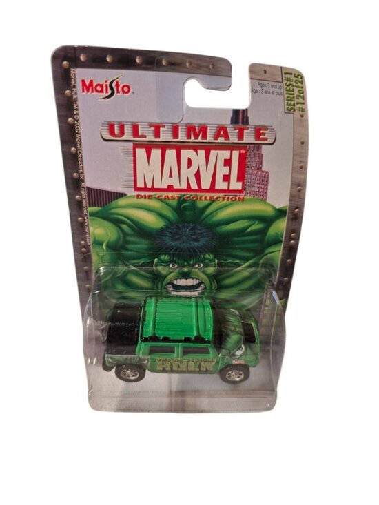 Marvel Maisto Other - 2002 Incredible Hulk Hummer Maisto Ultimate Marvel Die-Cast Collection Series #1